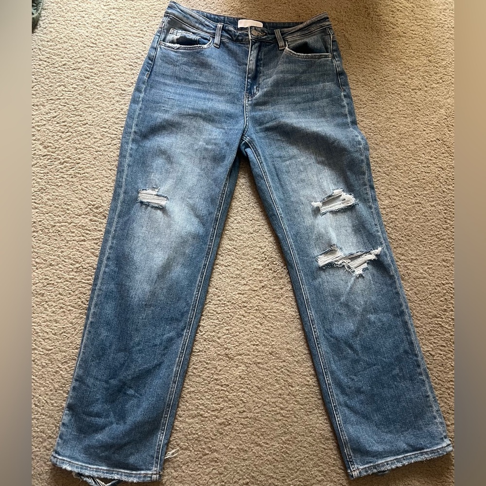 WORN ONCE - Vervet Women's Distressed Blue Jeans